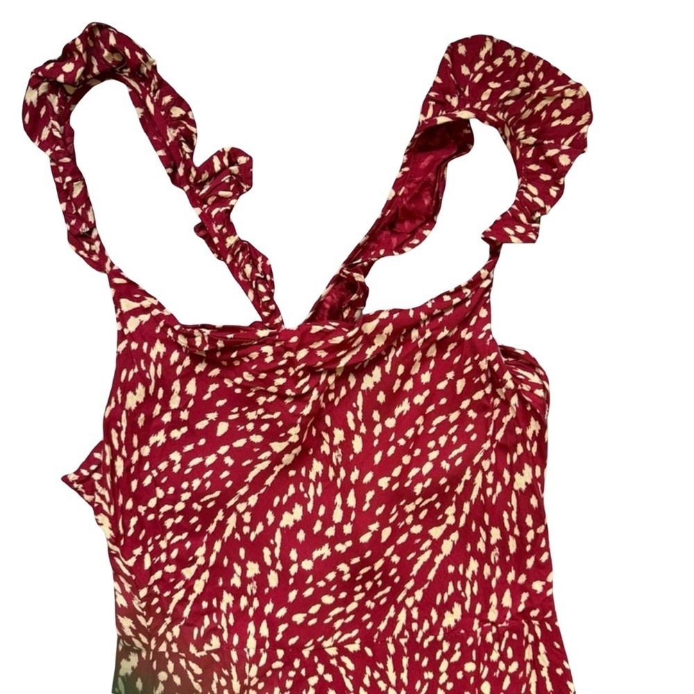 XIX Palms NEW Red and White Sleeveless Spaghetti Strap Maxi Sundress Women’s XS - Picture 7 of 11